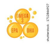 Omega 3 Capsules Icon In Flat...