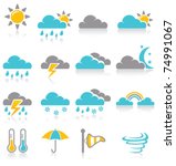 weather icons | Shutterstock .eps vector #74991067