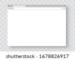 browser window. realistic blank ... | Shutterstock .eps vector #1678826917