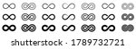 infinity icon set. infinity ... | Shutterstock .eps vector #1789732721