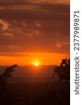 Small photo of The Landscape from the Wat Phra Bat Phu Pha Daeng North of the City of Lampang in the Province of Lampang in North Thailand. Thailand, Lampang, November, 2016