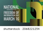 national freedom of information ... | Shutterstock .eps vector #2068221254
