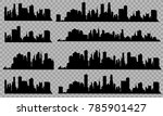 the silhouette of the city in a ... | Shutterstock .eps vector #785901427