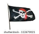 Pirate flag  isolated