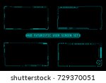 hud abstract futuristic element ... | Shutterstock .eps vector #729370051