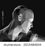 face side view. time to think.... | Shutterstock .eps vector #2015484044