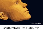 abstract digital human head.... | Shutterstock .eps vector #2112302744