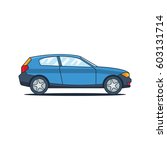 car illustration | Shutterstock .eps vector #603131714