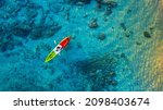 Aerial View Of A Kayak In The...