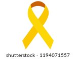 yellow tie for cancer in... | Shutterstock .eps vector #1194071557