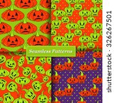 halloween vector seamless... | Shutterstock .eps vector #326267501