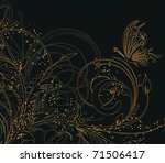 floral creative decorative... | Shutterstock .eps vector #71506417