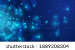 circuit technology background... | Shutterstock .eps vector #1889208304