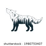 hand drawn vector isolated... | Shutterstock .eps vector #1980753407