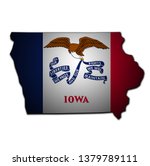 territory of Iowa state isolated from other states of USA