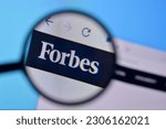 Small photo of NY, USA - FEBRUARY 29, 2020: Homepage of forbes website on the display of PC, url - forbes.com.