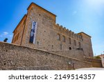 Small photo of Antibes, France - April 4 2022 - Exterior of the Picasso museum in Antibes