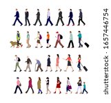 walking person  male  female ... | Shutterstock .eps vector #1657446754
