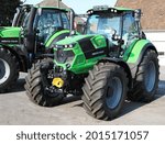 Small photo of Deutz-Fahr 6145 tractor for sale at Hecker Landtechnik in Langenberg, Westphalia, Germany, 07-25-2021