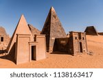 Nubian Pyramids Of Meroe In...