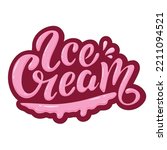Ice Cream Logo. Vector Hand...