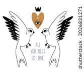 all you need is love. print ... | Shutterstock .eps vector #2026831271