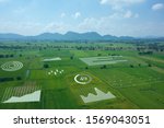 smart farm ,agriculture concept, farmer use data augmented mixed virtual reality integrate artificial intelligence combine deep, machine learning, digital twin, 5G, industry 4.0 technology to improve 