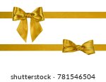 set of decoration golden silk... | Shutterstock . vector #781546504