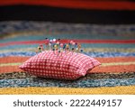 Pin Cushion With Colorful...
