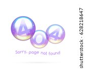 error 404 page not found. the... | Shutterstock .eps vector #628218647