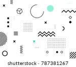 abstract bauhaus background.... | Shutterstock .eps vector #787381267