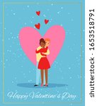 valentines day couple  love... | Shutterstock .eps vector #1653518791