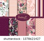 set botanic and abstract... | Shutterstock .eps vector #1378621427