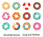 Rubber Rings Set Isolated On...