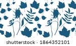 botanical vector seamless... | Shutterstock .eps vector #1864352101