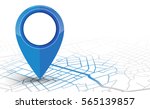 gps.navigator pin checking blue ... | Shutterstock .eps vector #565139857