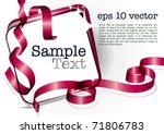 card note with red swirly... | Shutterstock .eps vector #71806783