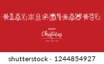 merry christmas and happy new... | Shutterstock .eps vector #1244854927