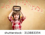 Kid Listen Music At Home....