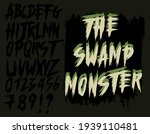 the swamp monster   horror font ... | Shutterstock .eps vector #1939110481