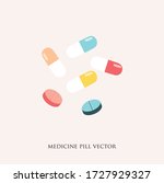 colorful medical pill and... | Shutterstock .eps vector #1727929327