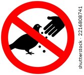 Do Not Feed Birds Forbidden...