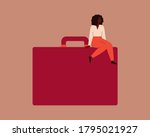 confident black businesswoman... | Shutterstock .eps vector #1795021927