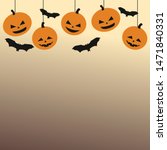 happy halloween day  monster in ... | Shutterstock .eps vector #1471840331