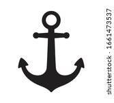 Anchor Vector Icon Logo Boat...
