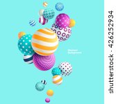 multicolored decorative balls.... | Shutterstock .eps vector #426252934