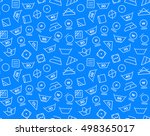 pattern created from laundry... | Shutterstock .eps vector #498365017