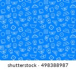 pattern created from laundry... | Shutterstock . vector #498388987
