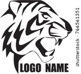tiger face logo | Shutterstock .eps vector #766561351