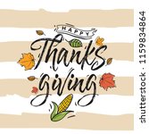 thanksgiving day. logo  text... | Shutterstock .eps vector #1159834864